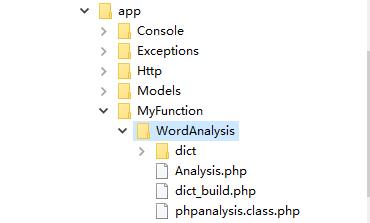 PHPAnalysis分词文件夹结构